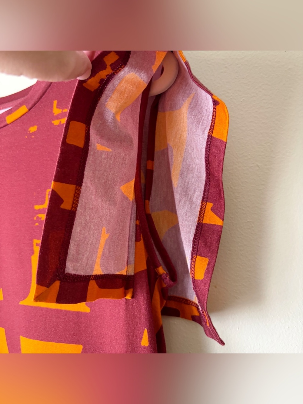 Isabel Marant | Graphic Print Crew Neck T-Shirt Short Sleeve Maroon Orange Small - Picture 2 of 7